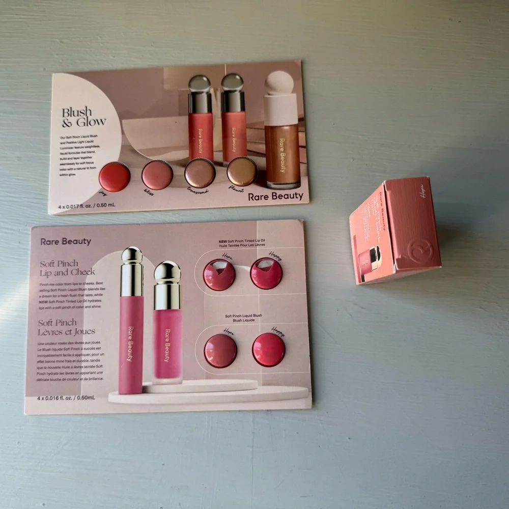 NWT Rare Beauty by Selena Gomez Soft Pinch Blush Mini in hope + samples
